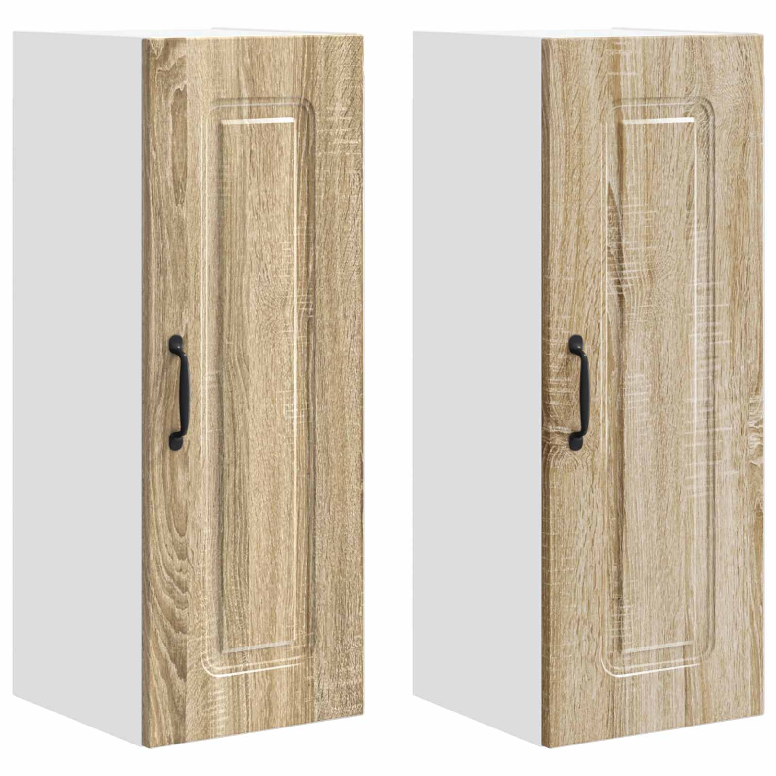 vidaXL Virtuves Skapis Kalmar 2 pcs Sonoma ozols 30 x 31 x 80 cm