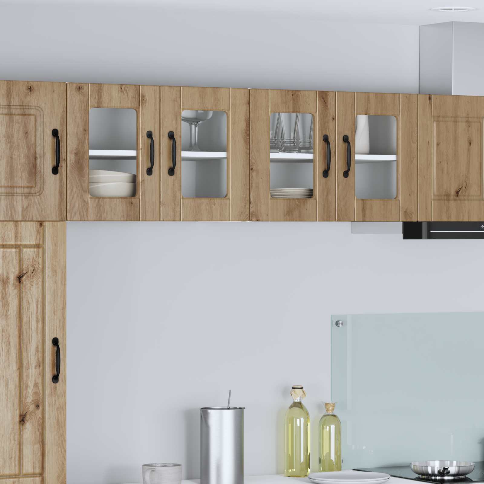 vidaXL Virtuves Skapis ar plauktu 2 pcs Artisānā ozols 60 x 31 x 40 cm